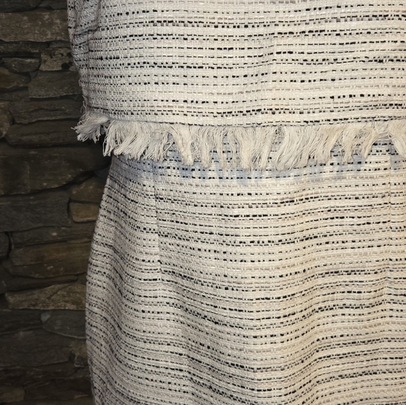 Karl Lagerfeld Cream and Black Midi Dress - Picture 7 of 11